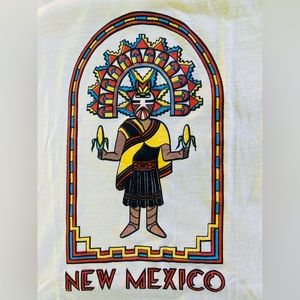 Kids vintage New Mexico T-shirt, Small, warrior harvest southwest desert 70’s